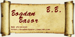 Bogdan Basor vizit kartica